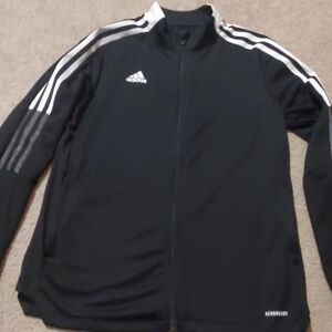 Adidas Black and White Performance Jacket Womens L
